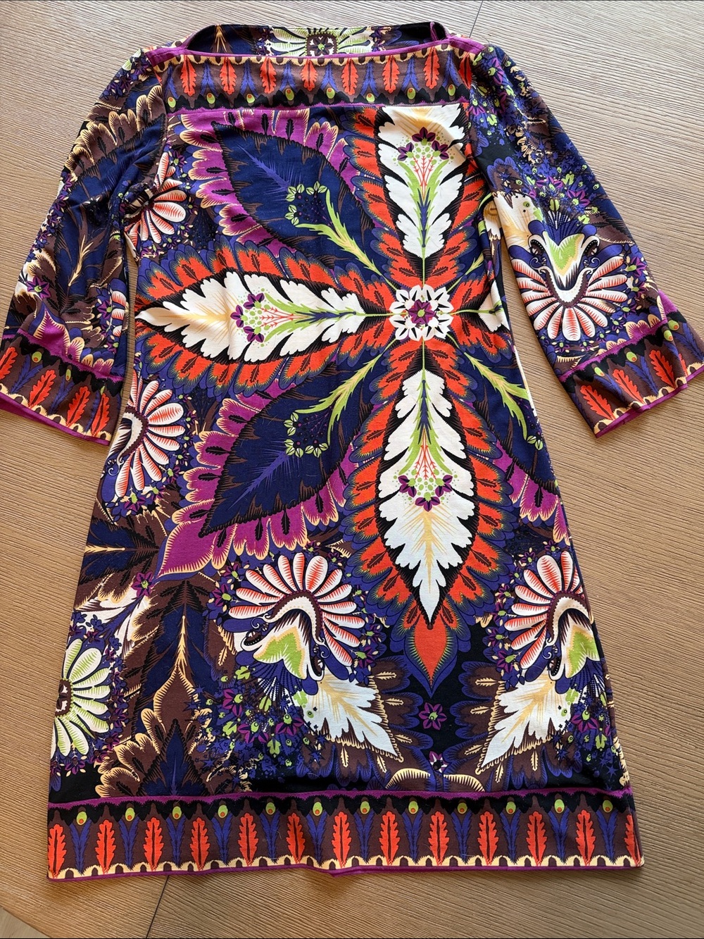 Ali Ro Vibrant Floral Print Shift Dress - Purple/Multi